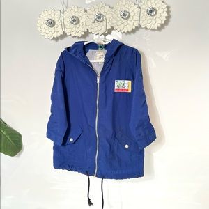 Sahara Club Hooded Zippered Windbreaker Blue Size 4T